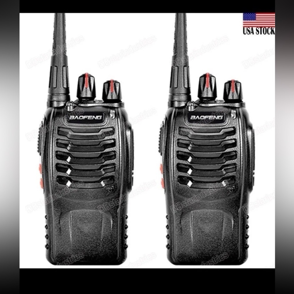 2 X BAOFENG BF-888S UHF 400-470 MHz 5W  Two-way Walkie-Talkie Radio *Damaged Box